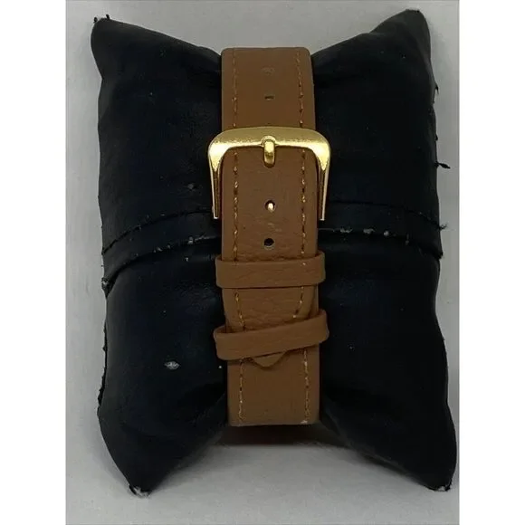 Kate Spade New York 0009 Womens Brown Leather Analog Gold Dial Wrist Watch VK155 - Picture 6 of 12